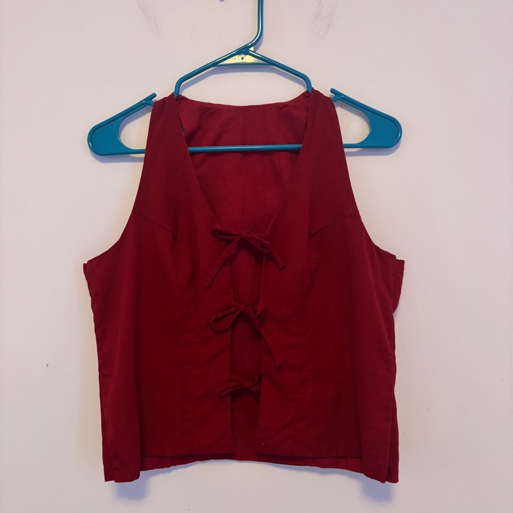 Handmade 100% Cotton Front Tie Top